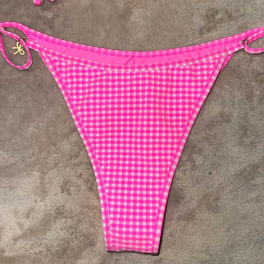 Kulani Kinis Pink Gingham Bikini Bottom